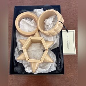 BY MALENE BIRGER Bangle Bracelets Set of 3 NEW